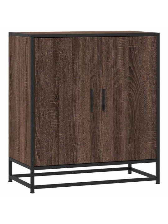 Senkki ruskea tammi 68x35x76 cm tekninen puu ja metalli