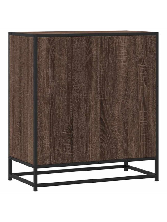 Senkki ruskea tammi 68x35x76 cm tekninen puu ja metalli