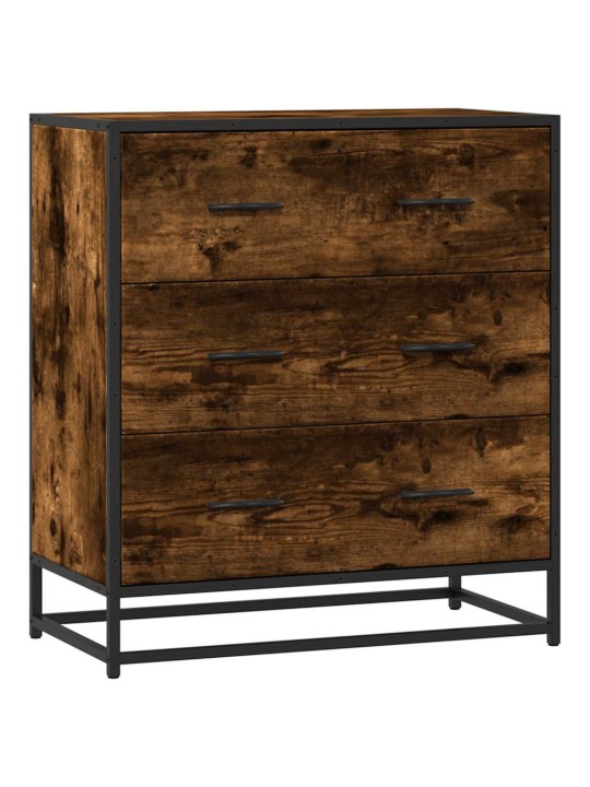 Senkki Savustettu tammi 68x35x76 cm Suunniteltu puu ja metalli