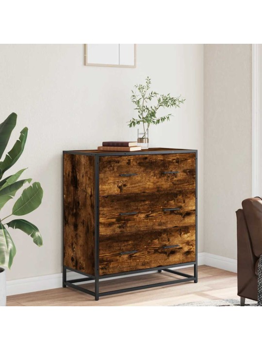 Senkki Savustettu tammi 68x35x76 cm Suunniteltu puu ja metalli