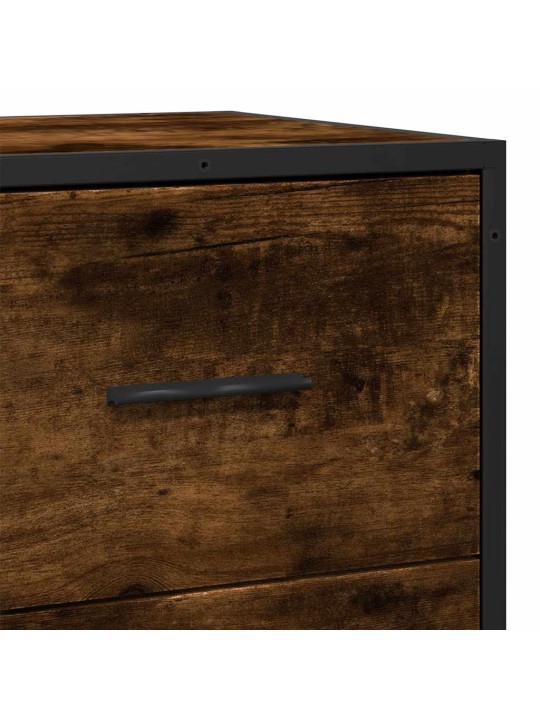 Senkki Savustettu tammi 68x35x76 cm Suunniteltu puu ja metalli