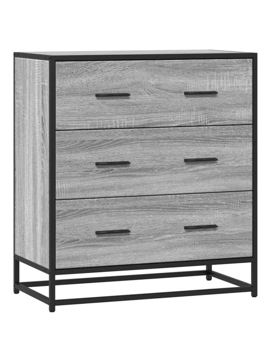 Senkki harmaa sonoma 68x35x76 cm suunniteltu puu ja metalli