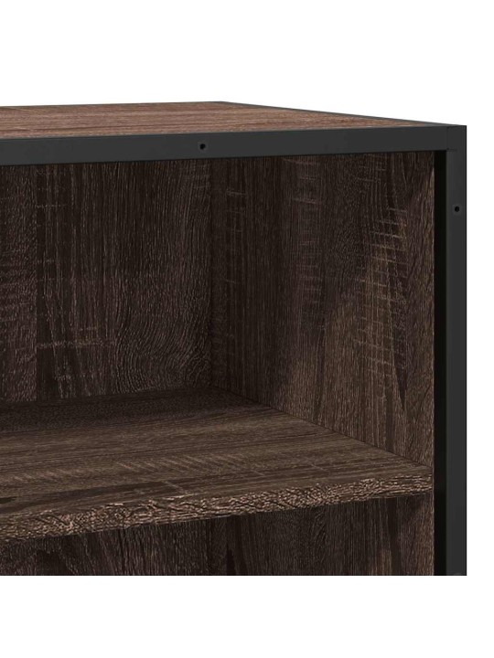 Senkki ruskea tammi 68x35x76 cm tekninen puu ja metalli