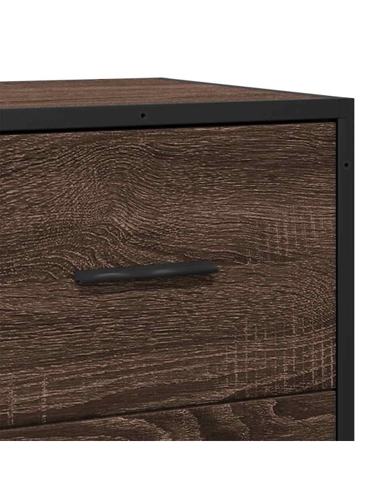 Senkki ruskea tammi 68x35x76 cm tekninen puu