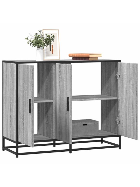 Senkki harmaa sonoma 94x35x76 cm engineered wood