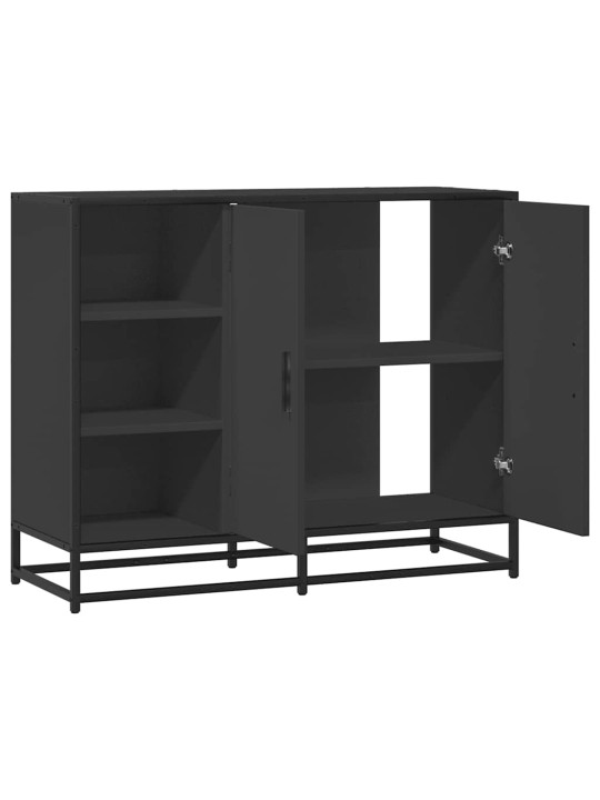 Senkki musta 92x35x76 cm tekninen puu