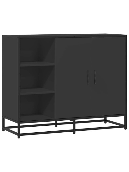 Senkki musta 92x35x76 cm tekninen puu