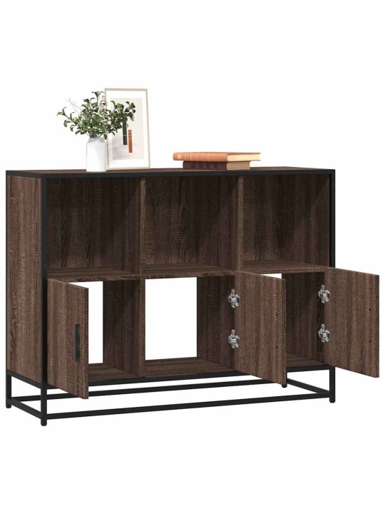 Senkki ruskea tammi 100x35x76 cm tekninen puu