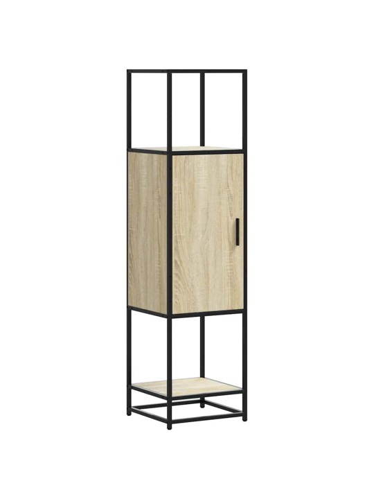 Korkeaboard sonoma tammi 35,5x35x139 cm suunniteltu puu metalli