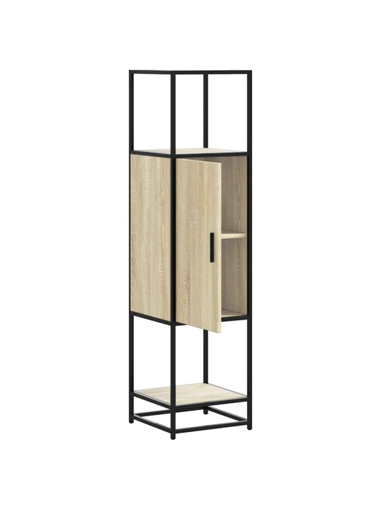 Korkeaboard sonoma tammi 35,5x35x139 cm suunniteltu puu metalli