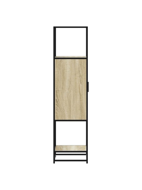 Korkeaboard sonoma tammi 35,5x35x139 cm suunniteltu puu metalli