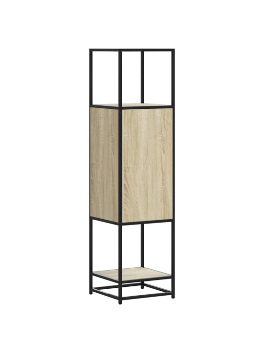 Korkeaboard sonoma tammi 35,5x35x139 cm suunniteltu puu metalli