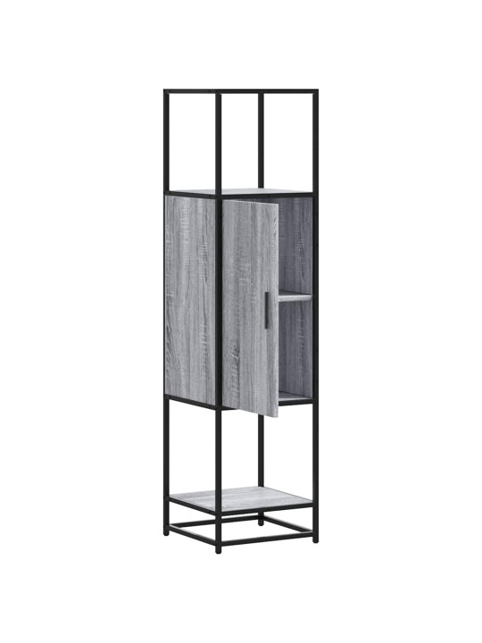 Highboard harmaa sonoma suunniteltu puu ja metalli