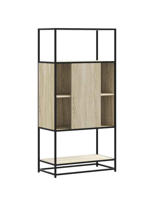 Korkeaboard sonoma tammi 68x35x139 cm suunniteltu puu metalli