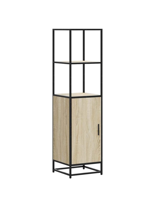 Korkeaboard sonoma tammi 35,5x35x139 cm suunniteltu puu metalli
