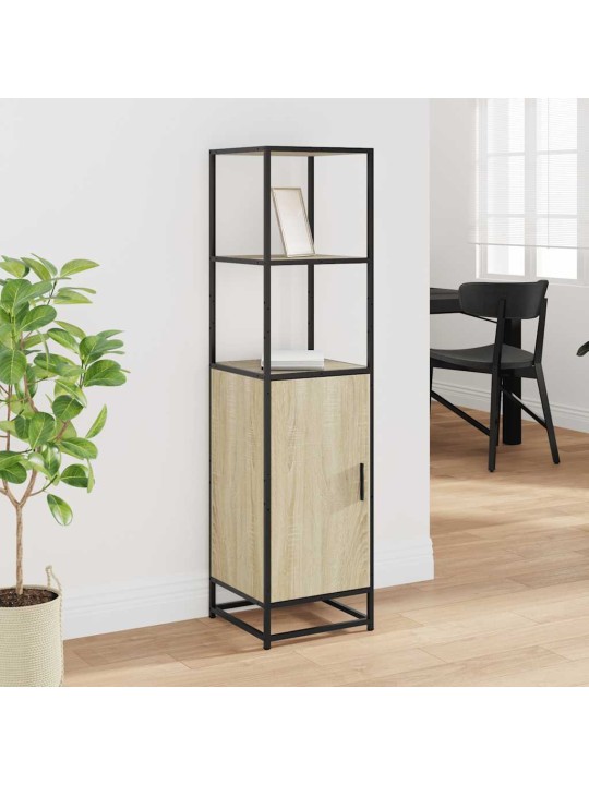 Korkeaboard sonoma tammi 35,5x35x139 cm suunniteltu puu metalli