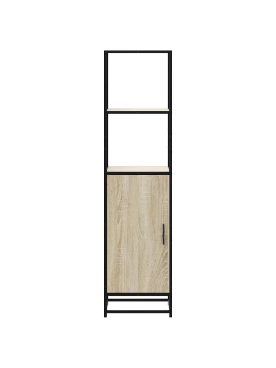 Korkeaboard sonoma tammi 35,5x35x139 cm suunniteltu puu metalli