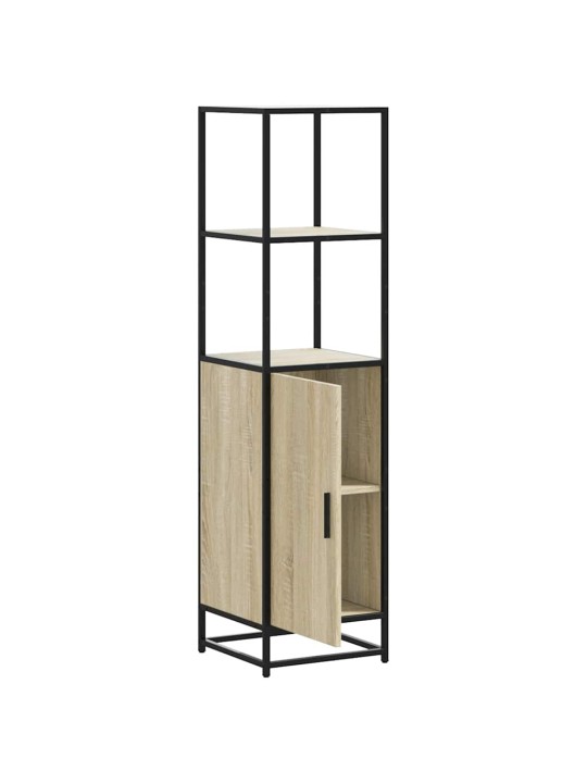 Korkeaboard sonoma tammi 35,5x35x139 cm suunniteltu puu metalli