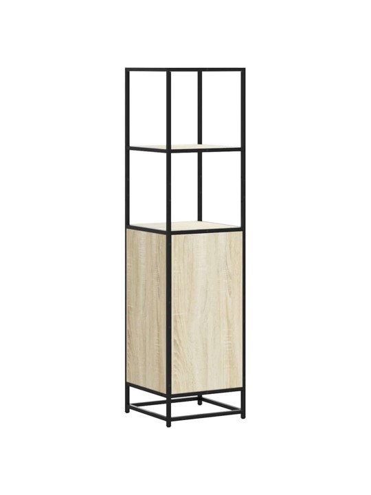 Korkeaboard sonoma tammi 35,5x35x139 cm suunniteltu puu metalli