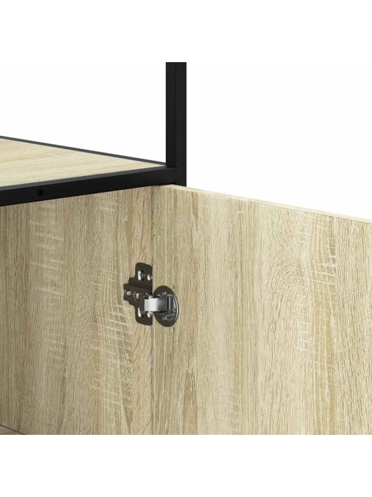 Korkeaboard sonoma tammi 35,5x35x139 cm suunniteltu puu metalli
