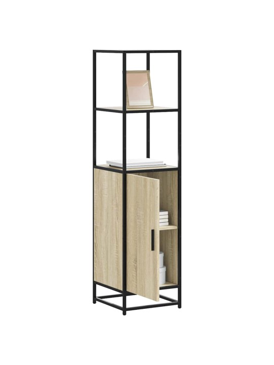 Korkeaboard sonoma tammi 35,5x35x139 cm suunniteltu puu metalli