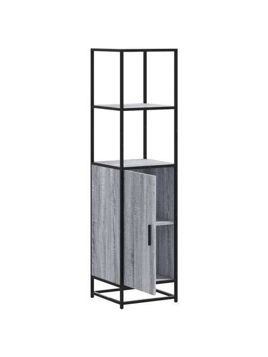Highboard harmaa sonoma suunniteltu puu ja metalli