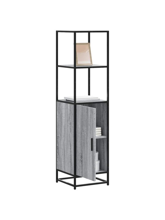 Highboard harmaa sonoma suunniteltu puu ja metalli