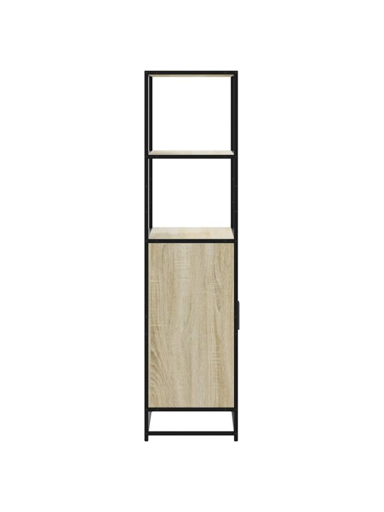 Korkeaboard sonoma tammi 68x35x139 cm suunniteltu puu metalli