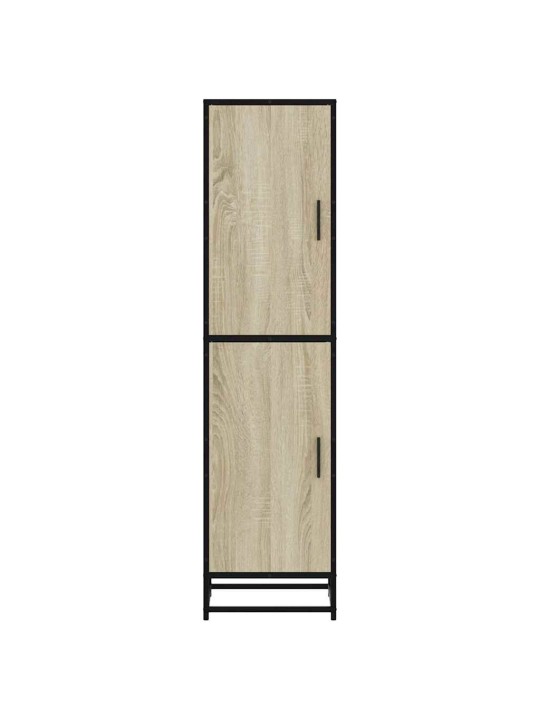 Korkeaboard sonoma tammi 35,5x35x139 cm suunniteltu puu metalli