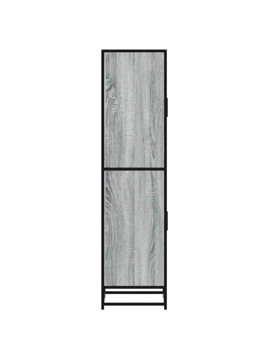Highboard harmaa sonoma suunniteltu puu ja metalli