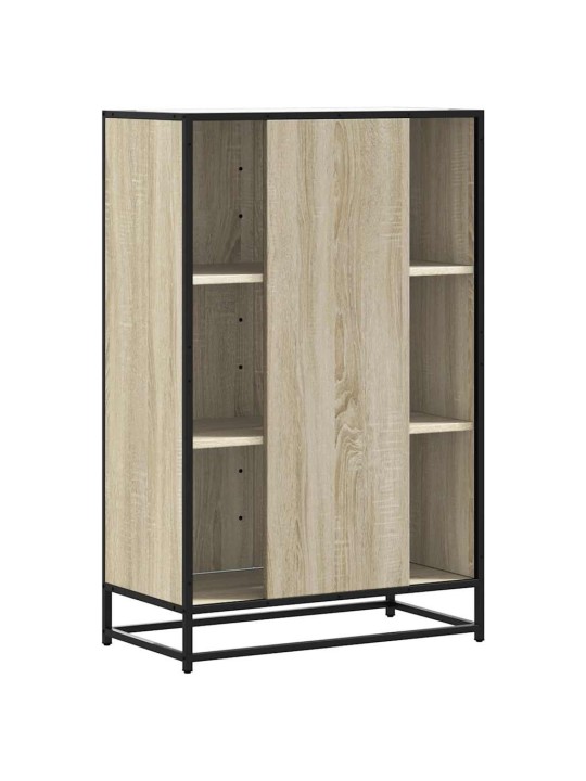 Korkeaboard sonoma tammi 68x35x106,5 cm suunniteltu puu metalli