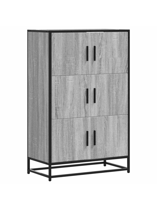 Highboard harmaa sonoma suunniteltu puu ja metalli