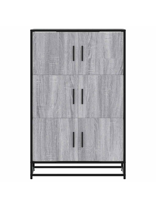 Highboard harmaa sonoma suunniteltu puu ja metalli