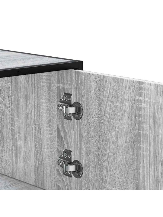 Highboard harmaa sonoma suunniteltu puu ja metalli