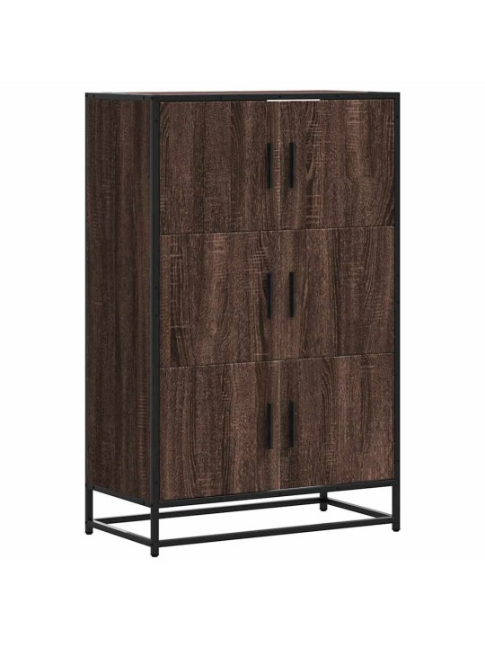 Kaappi ruskea tammi 68x35x106,5 cm tekninen puu ja metalli