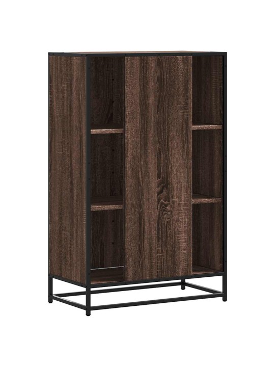 Kaappi ruskea tammi 68x35x106,5 cm tekninen puu ja metalli
