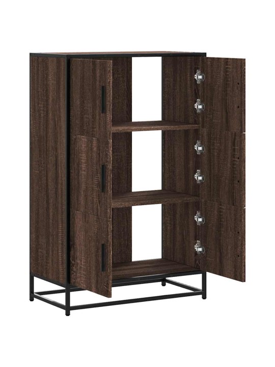 Kaappi ruskea tammi 68x35x106,5 cm tekninen puu ja metalli