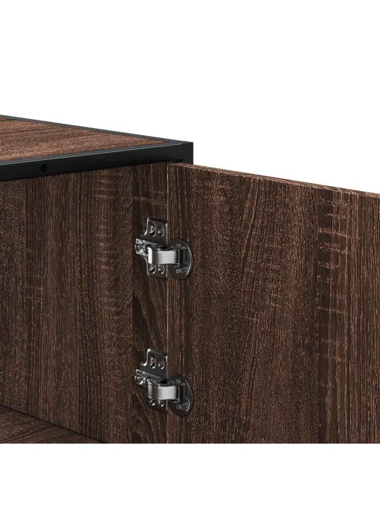 Kaappi ruskea tammi 68x35x106,5 cm tekninen puu ja metalli