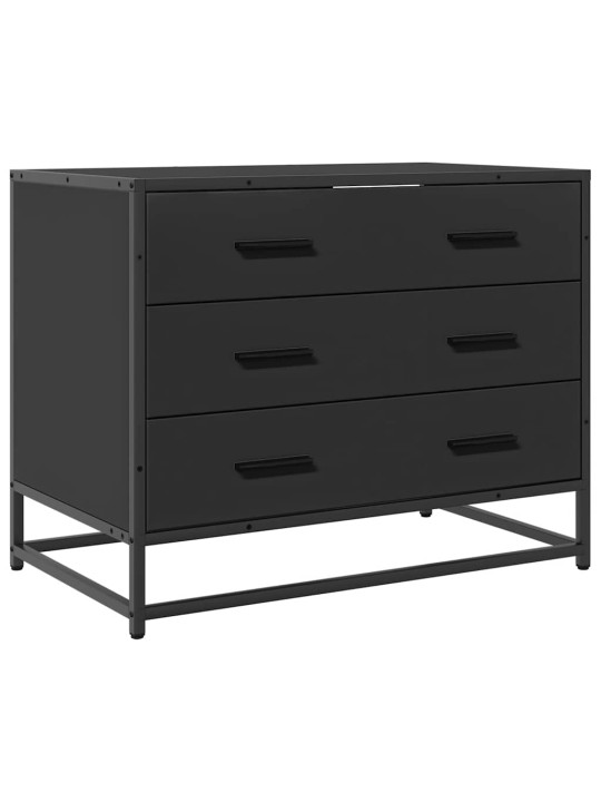 Laatikosto musta 70x41x56 cm tekninen puu