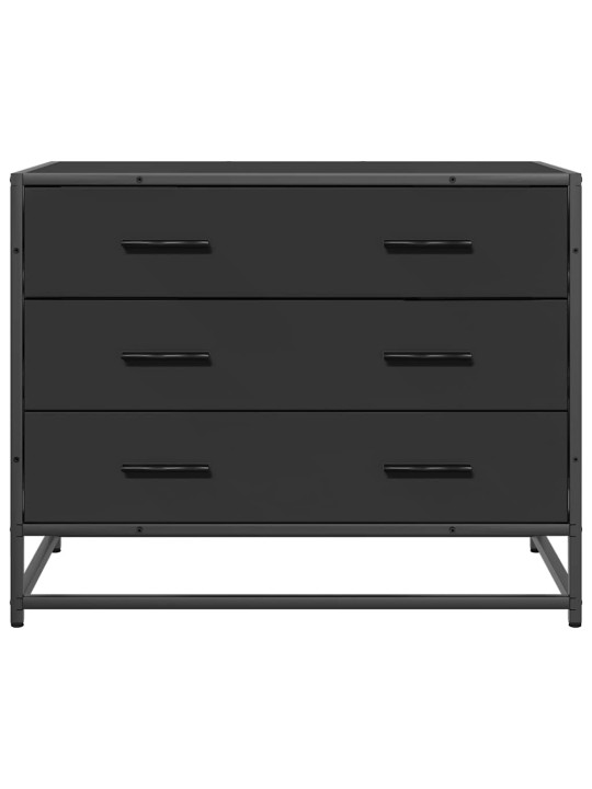 Laatikosto musta 70x41x56 cm tekninen puu