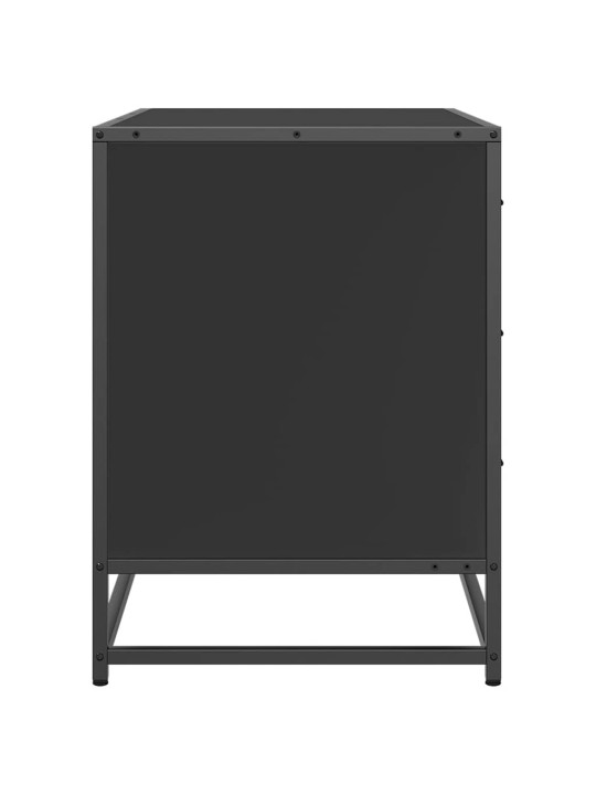 Laatikosto musta 70x41x56 cm tekninen puu