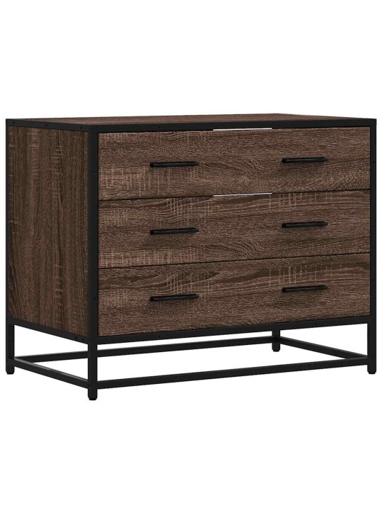 Laatikosto ruskea tammi 70x41x56 cm tekninen puu