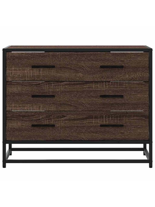 Laatikosto ruskea tammi 70x41x56 cm tekninen puu