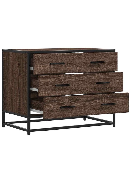 Laatikosto ruskea tammi 70x41x56 cm tekninen puu