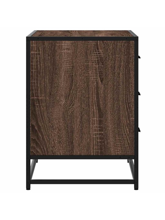 Laatikosto ruskea tammi 70x41x56 cm tekninen puu