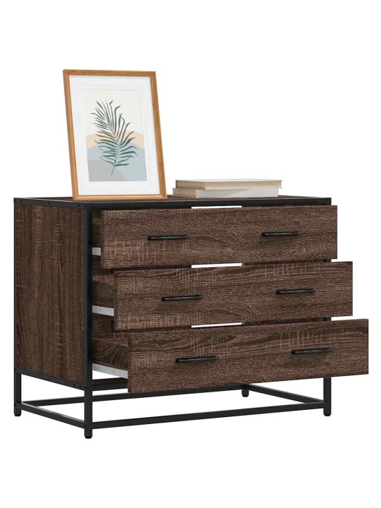 Laatikosto ruskea tammi 70x41x56 cm tekninen puu