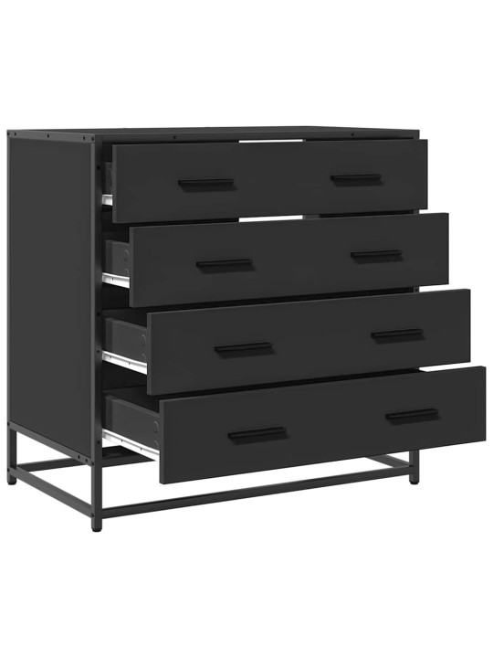 Laatikosto musta 70x41x70 cm tekninen puu