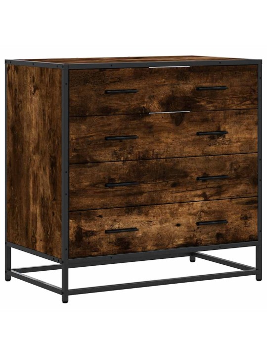 Laatikkokaappi savustettu tammi 70x41x70 cm engineered wood