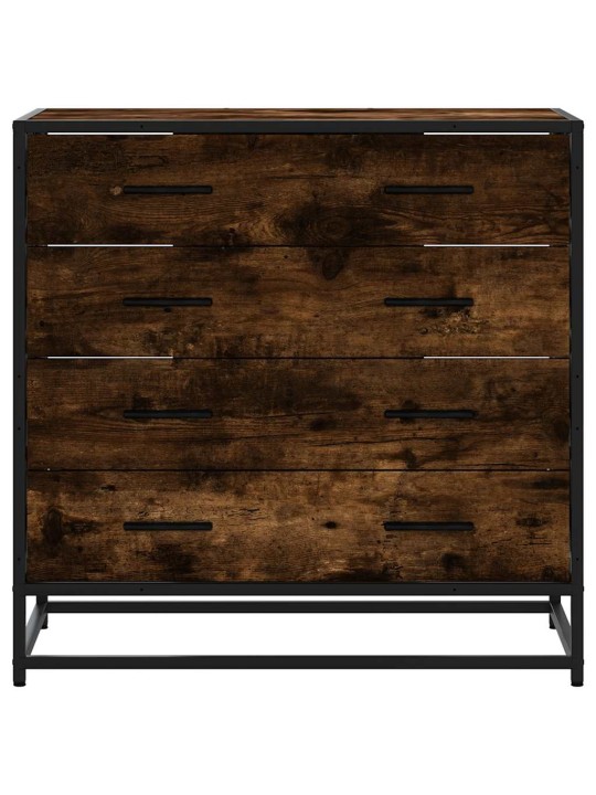 Laatikkokaappi savustettu tammi 70x41x70 cm engineered wood