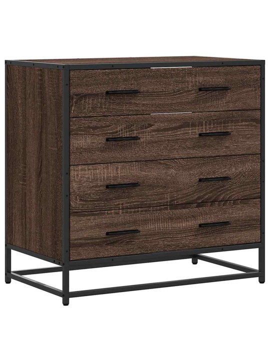 Laatikosto ruskea tammi 70x41x70 cm tekninen puu
